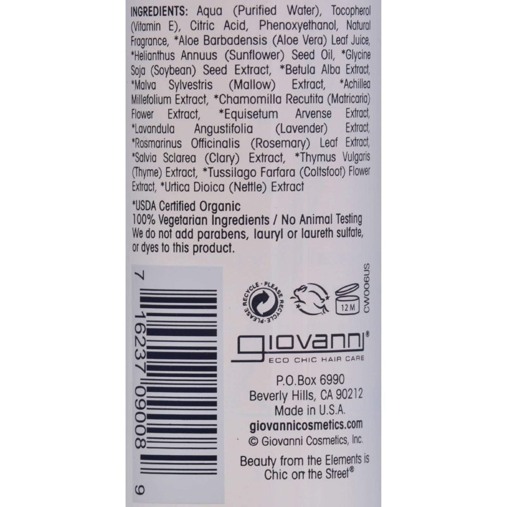 Giovanni Spray démêlant-protecteur thermique: facilite le coiffage tout en protégeant la fibre.