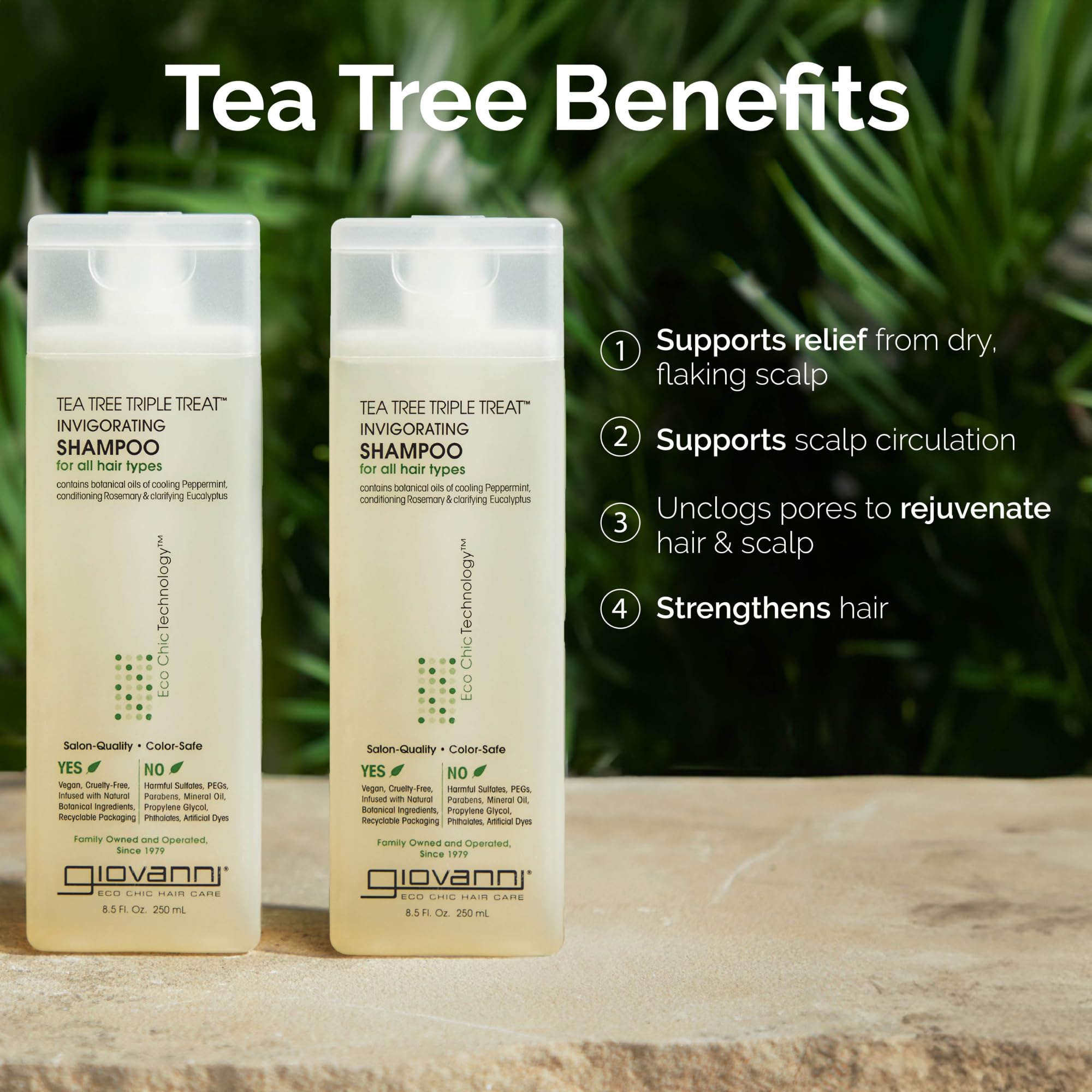GIOVANNI Tea Tree Triple Treat texture crème légère pour un lavage agréable.