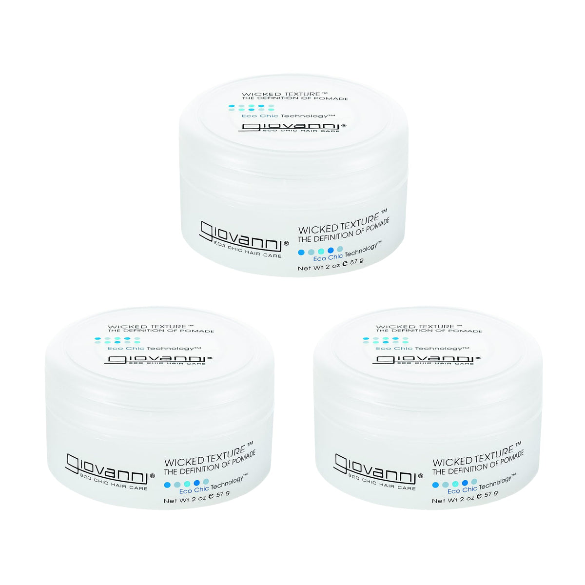 GIOVANNI Wicked Texture - pomade définition pour style texturé et lavage facile.