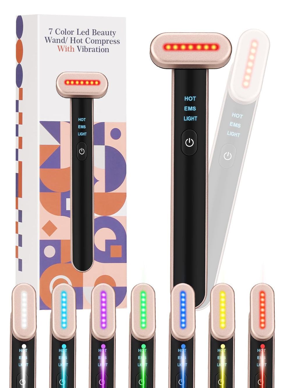 Gipider bâton luminothérapie visage pour un éclat naturel et durable.