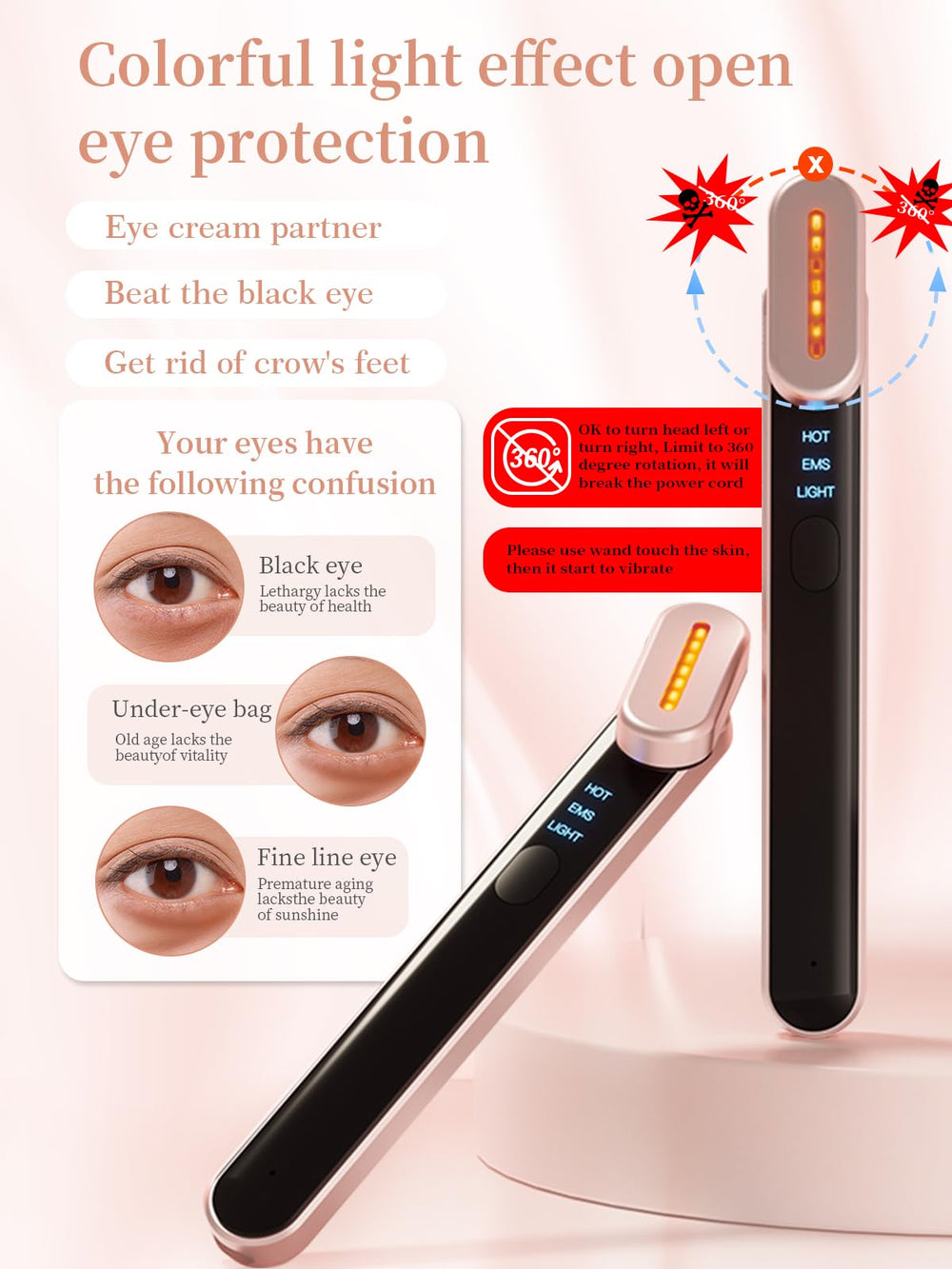 Gipider thérapie lumière sept couleurs, personnalisation du soin visage.