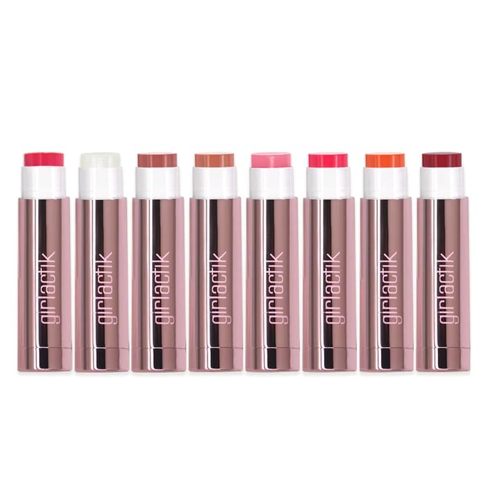 Girlactik Jello Gloss Balm vitamine E, nourrissant pour lèvres sensibles et sèches.