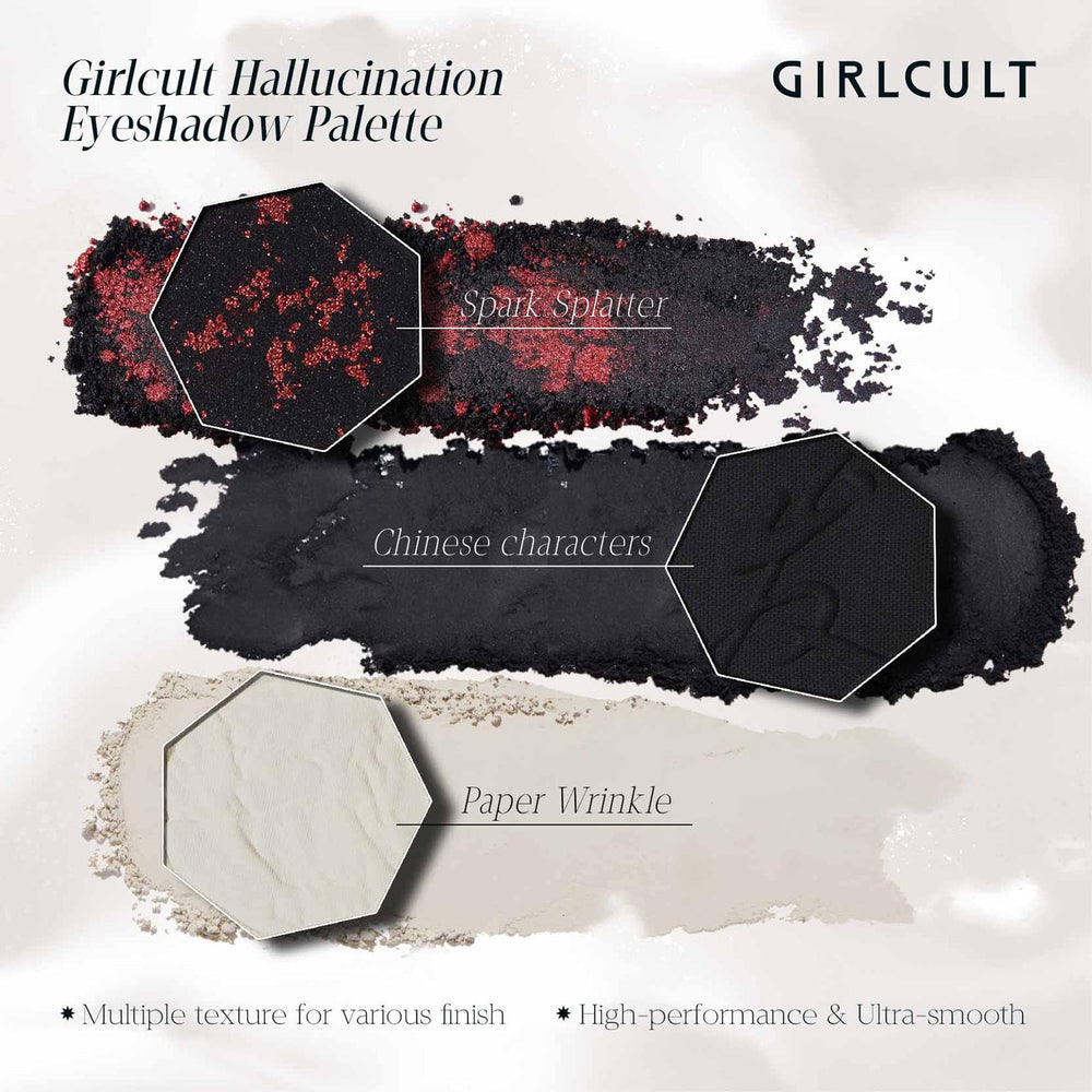 GIRLCULT Application précise quad pinceau montre texture soyeuse
