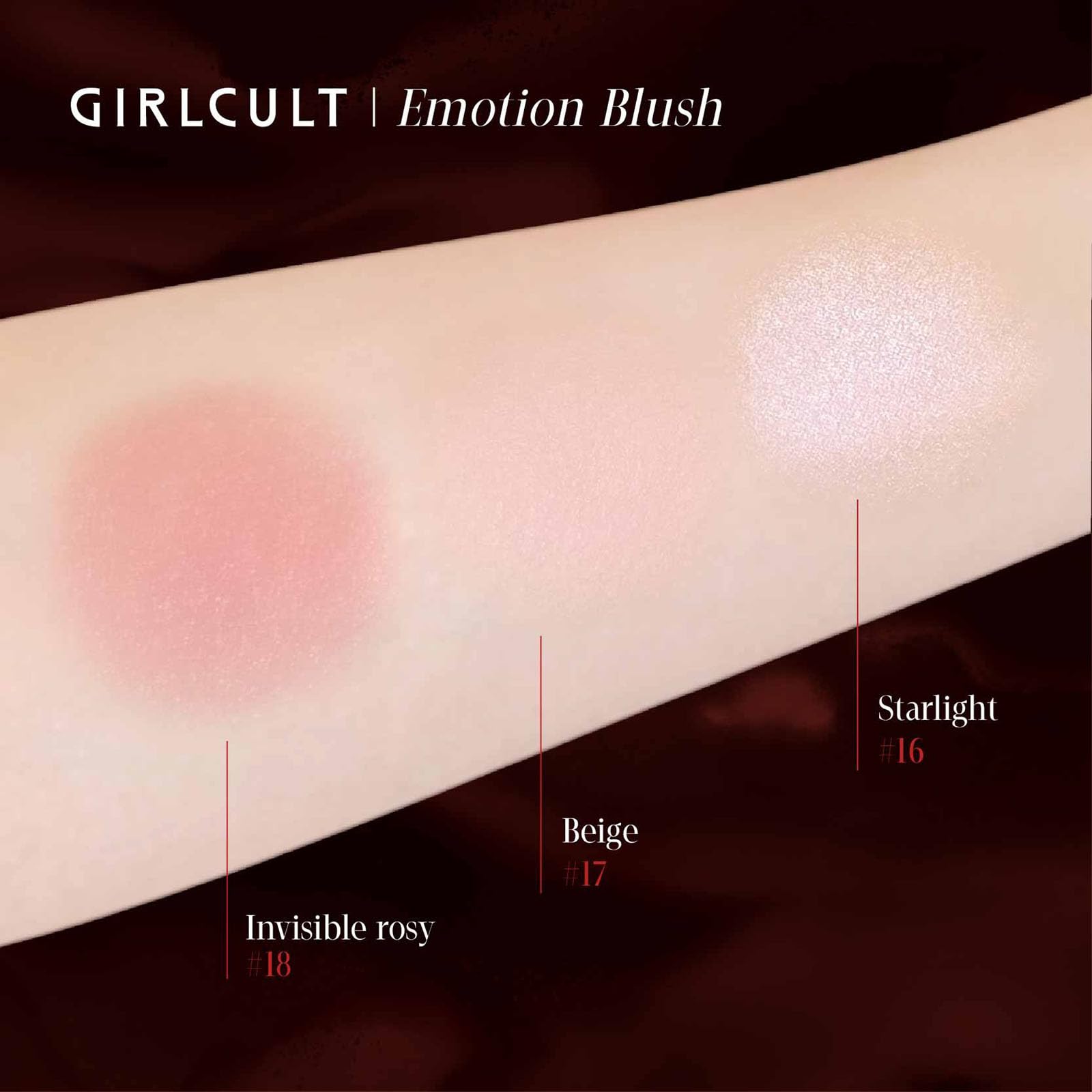 GIRLCULT fard longue duree, sensation légère avec effet bonne mine.