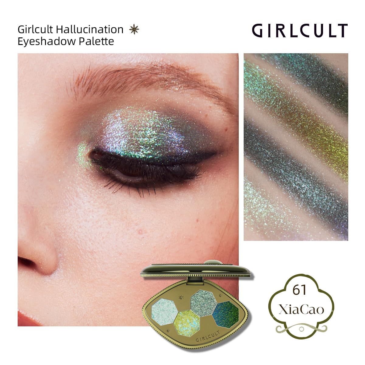 GIRLCULT ombre argent bleu sublime les yeux avec brillance durable