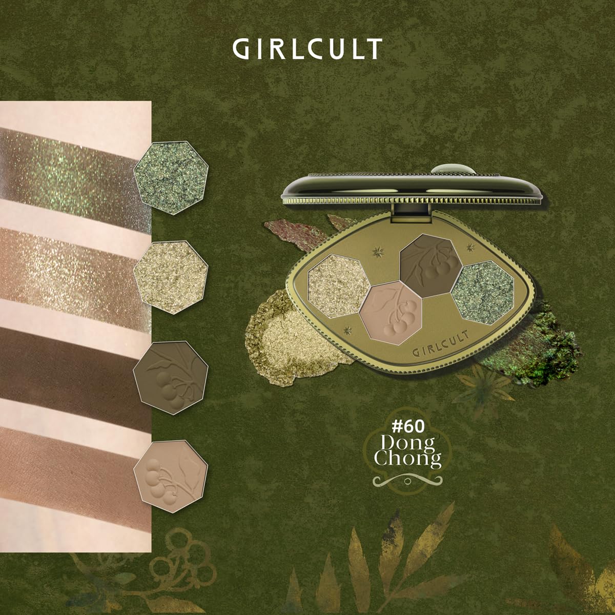 GIRLCULT Palette miroir intégré, retouches rapides en déplacement
