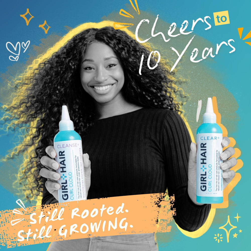 GIRL+HAIR CLEAR+ idéal pour tresses et extensions, nettoyage en profondeur