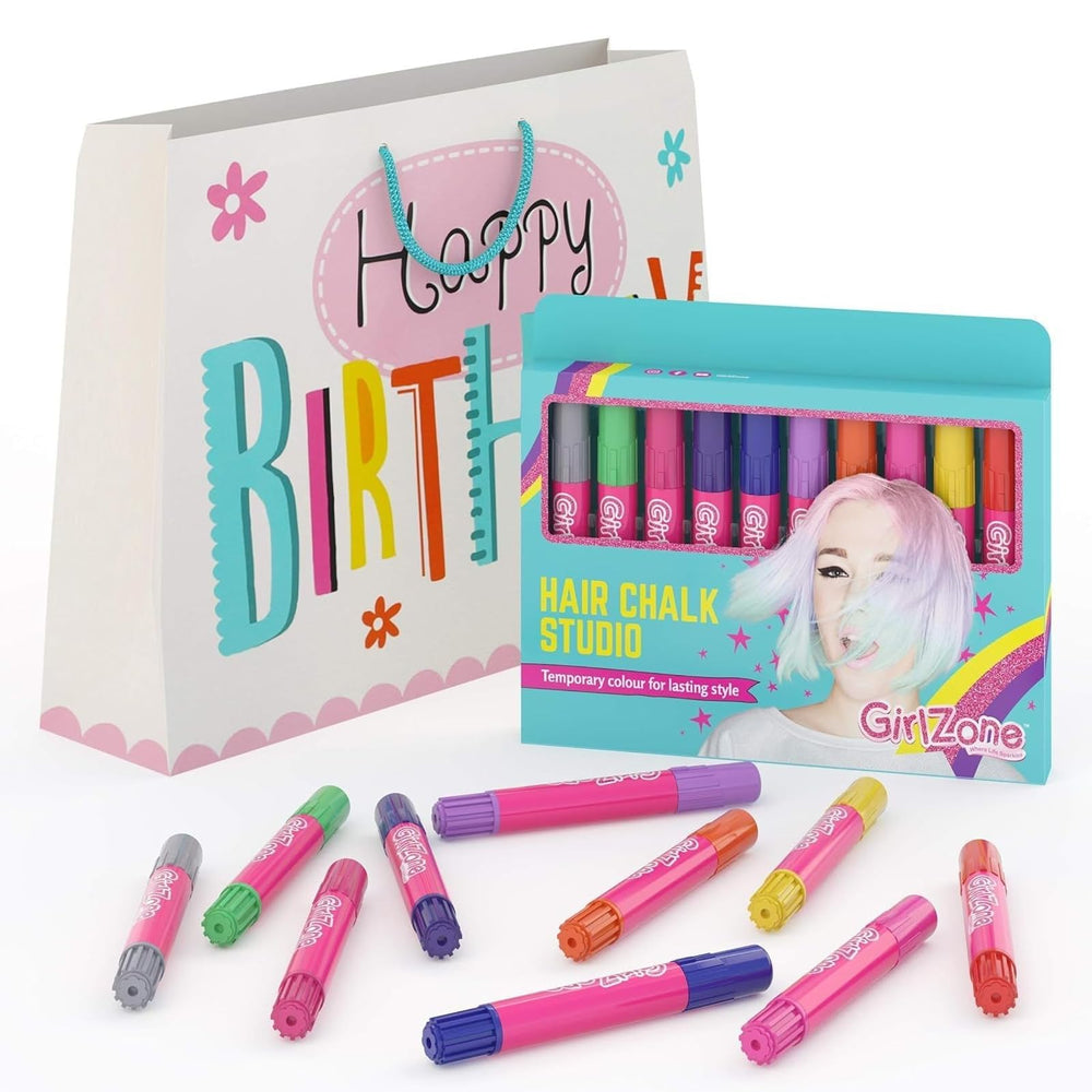 GirlZone crayons-cheveux-80-applications, couleur durable et polyvalente.