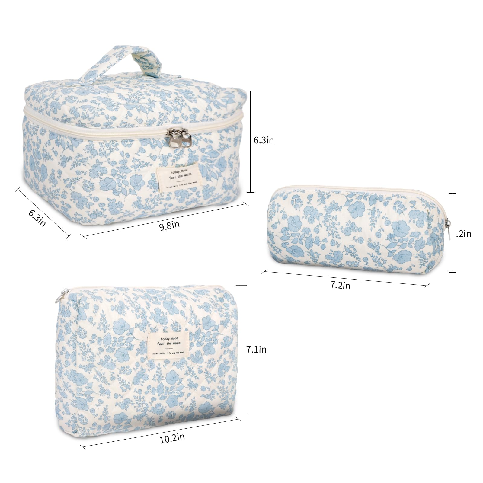 GISMTR trousse de voyage Coquette fleurs, parfaite pour emporter vos essentiels lors d'un déplacement.