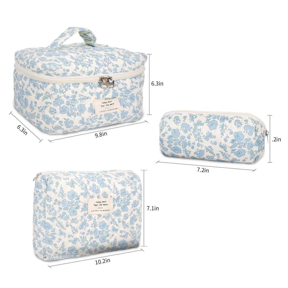 GISMTR trousse de voyage Coquette fleurs, parfaite pour emporter vos essentiels lors d'un déplacement.