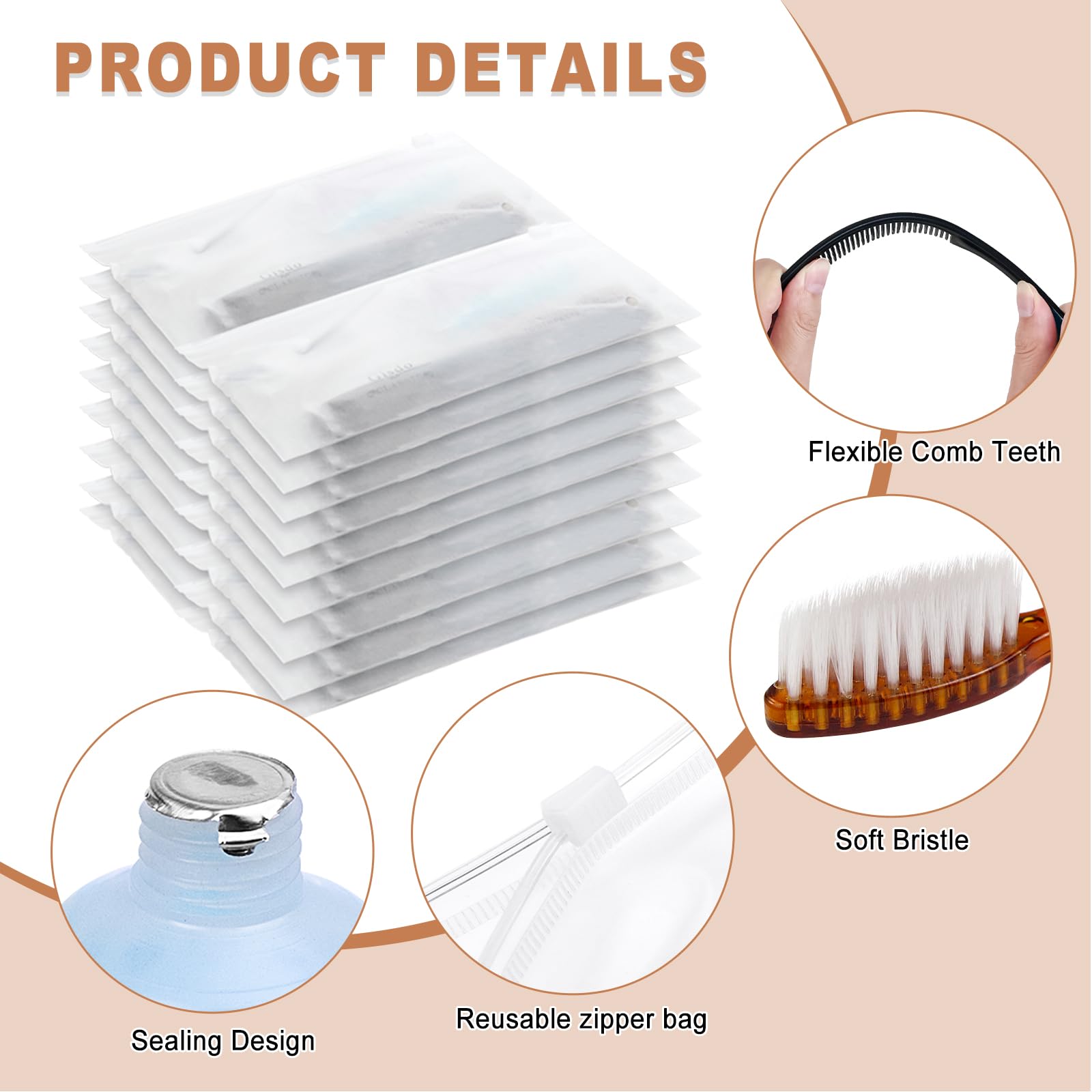 Coton-tiges et coton-pads Gisdo, kit compact et prêt à distribuer