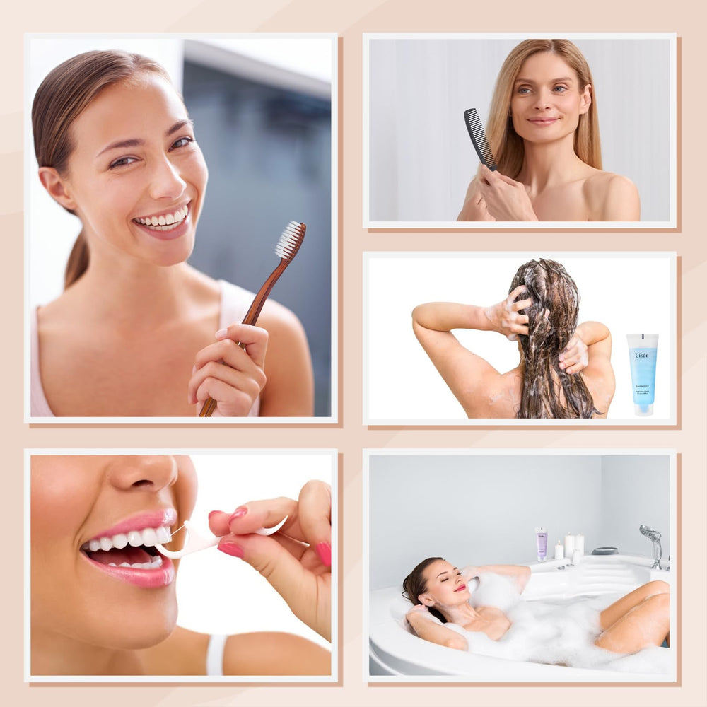 Gel douche et shampoing Gisdo de 30 ml, fraîcheur portable