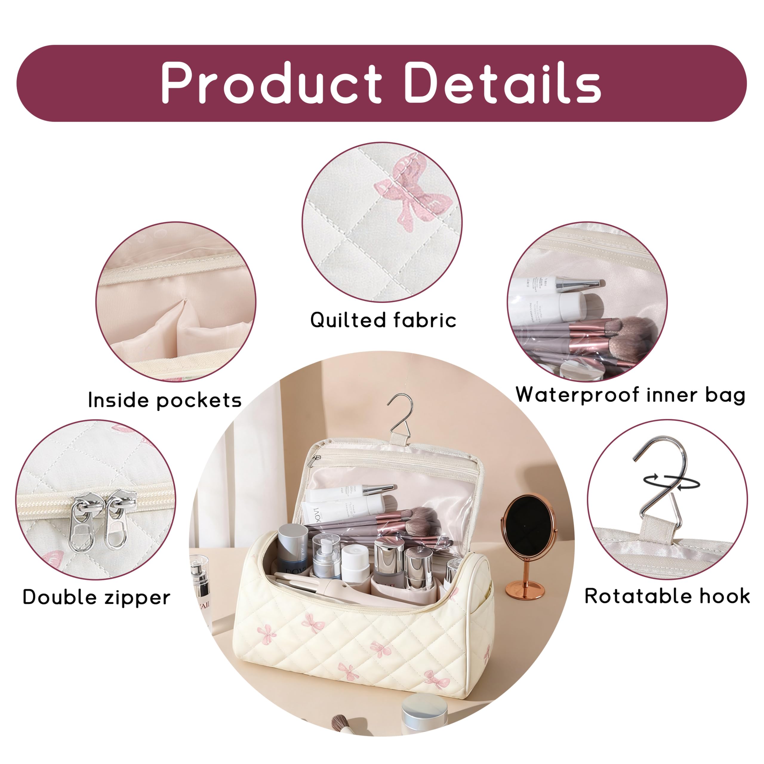 GISMTR Étui grand volume pour outils, rangement des sèche-cheveux.