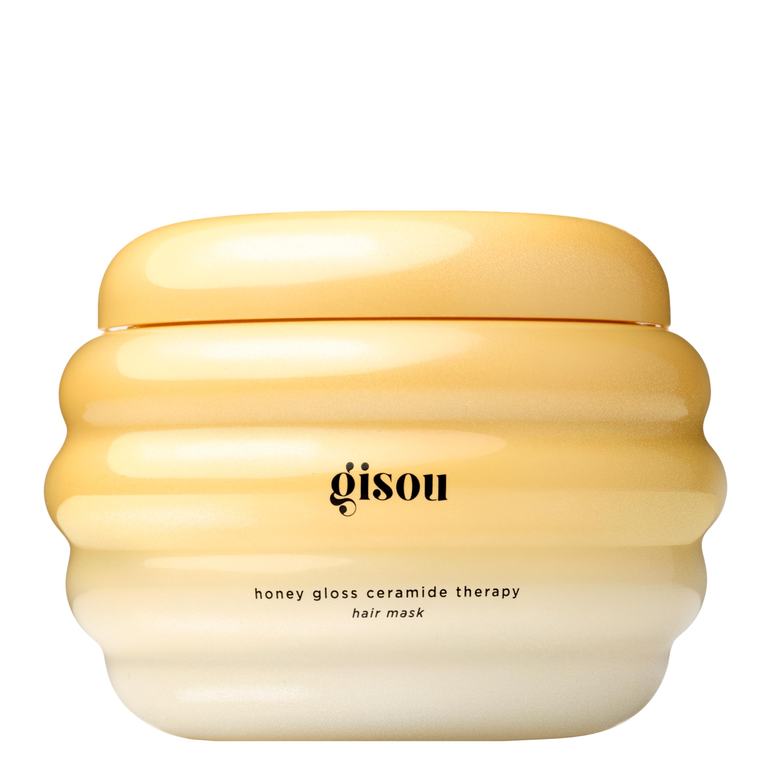 Gisou Honey Gloss Ceramide Therapy : bouteille élégante évoquant une hydratation durable.