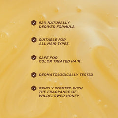 Gisou Honey Gloss Ceramide Therapy Shampoo - Exfoliation légère pour équilibrer le cuir chevelu.