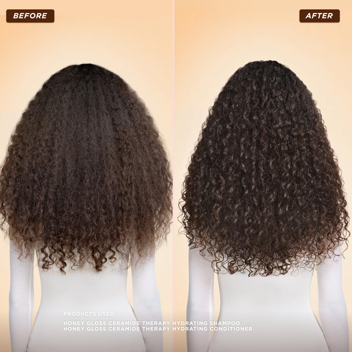 Gisou Honey Gloss Ceramide Therapy Shampoo - Brillance naturelle et douceur sans effet gras.
