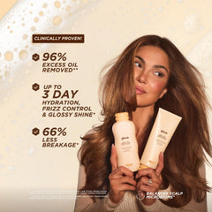 Gisou Honey Gloss Ceramide Therapy Shampoo - Céramides biomimétiques renforçant la protection des cuticules.