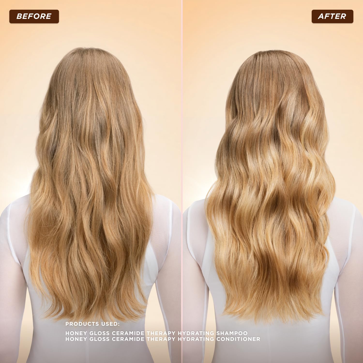 Gisou Honey Gloss Ceramide Therapy Shampoo - Équilibre du microbiome capillaire pour cheveux sains.