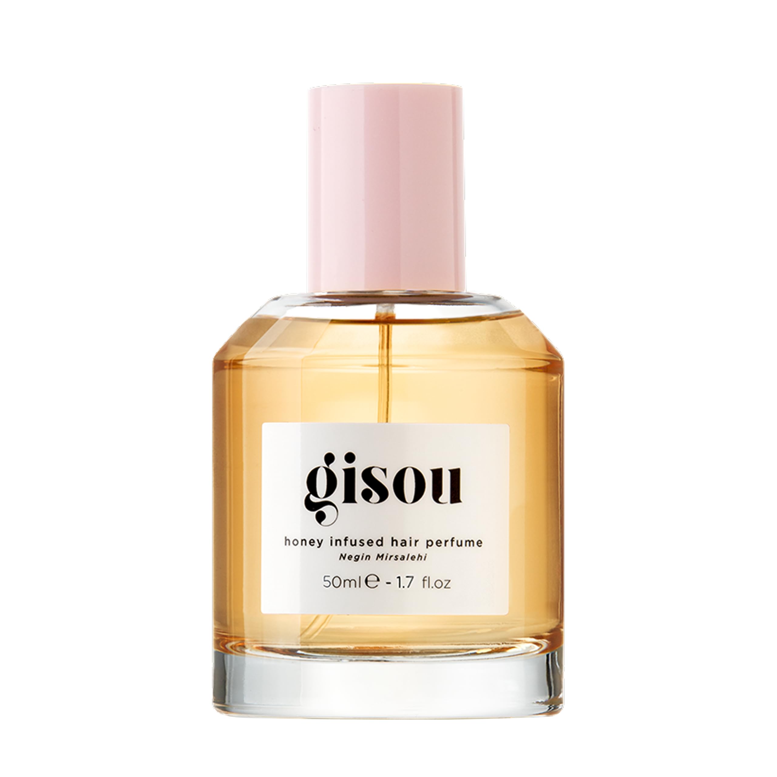 Parfum capillaire Gisou au miel, bouteille 50 ml, hydratant et brillant