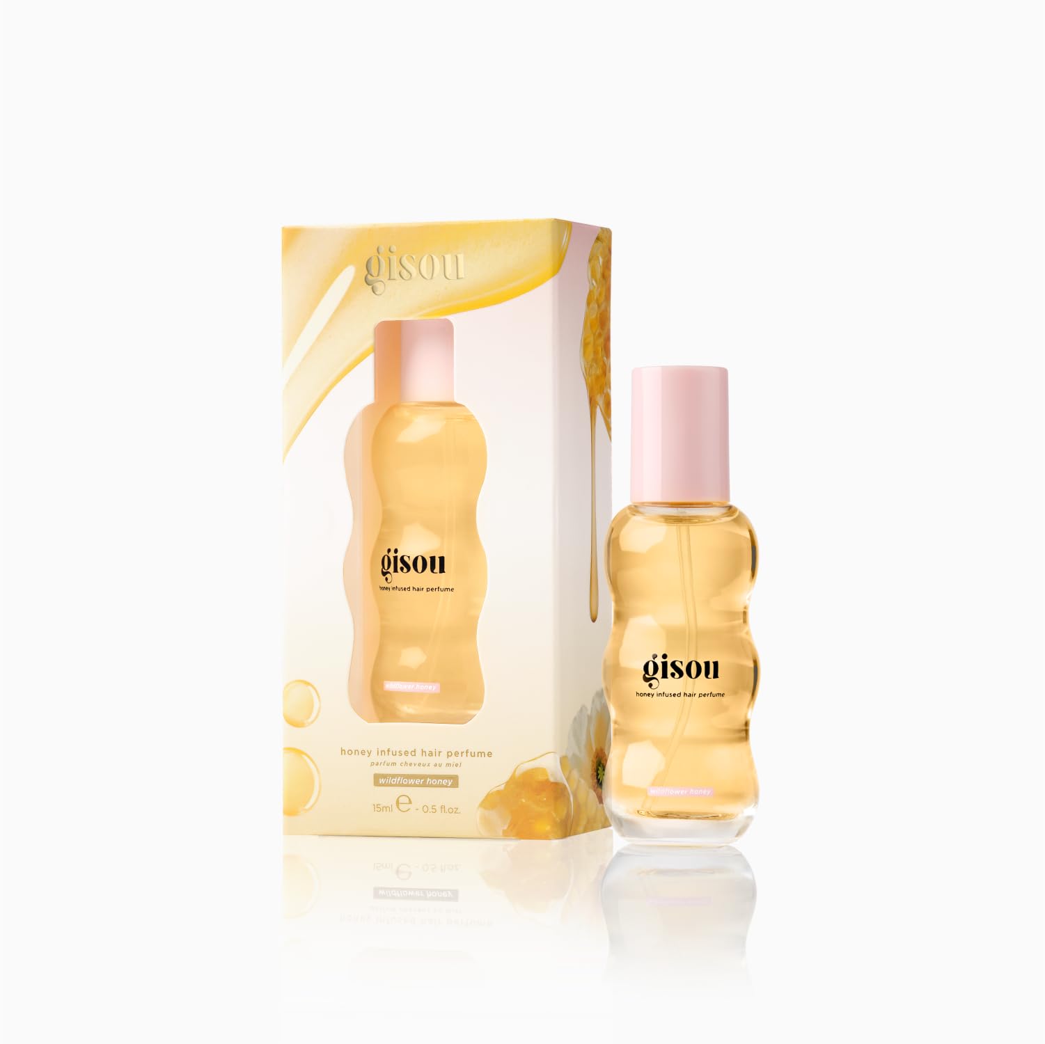Routine capillaire simplifiée grâce à Gisou et son parfum délicat.