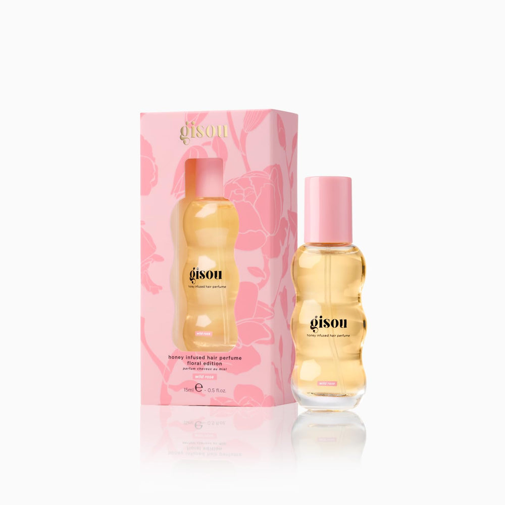 Gisou parfum-cheveux-miel mini, brillance satinée : effet subtil et hydratant sur les longueurs.