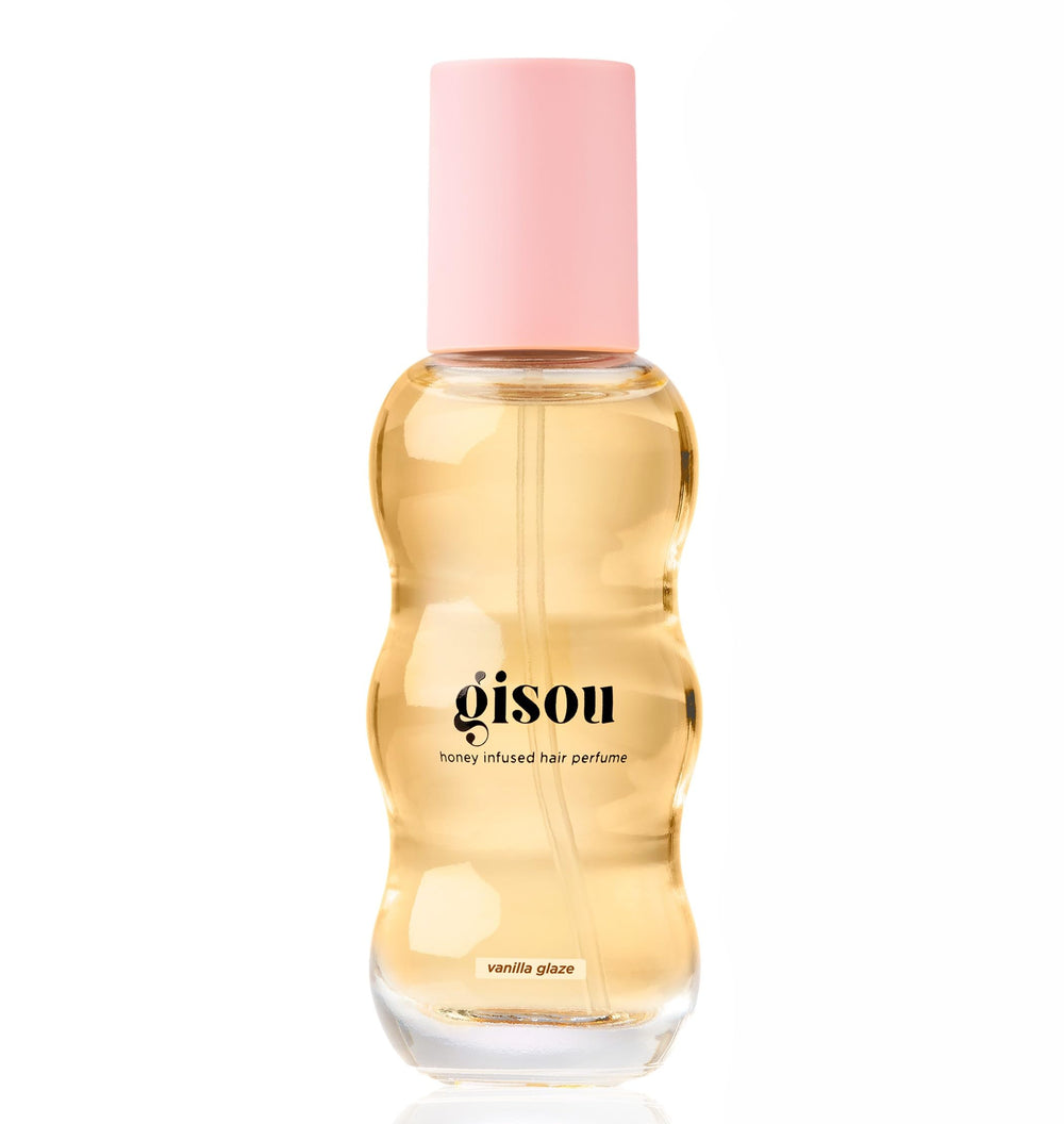 Parfum capillaire Gisou Mini Glaçage Vanille, douceur durable sur les cheveux.