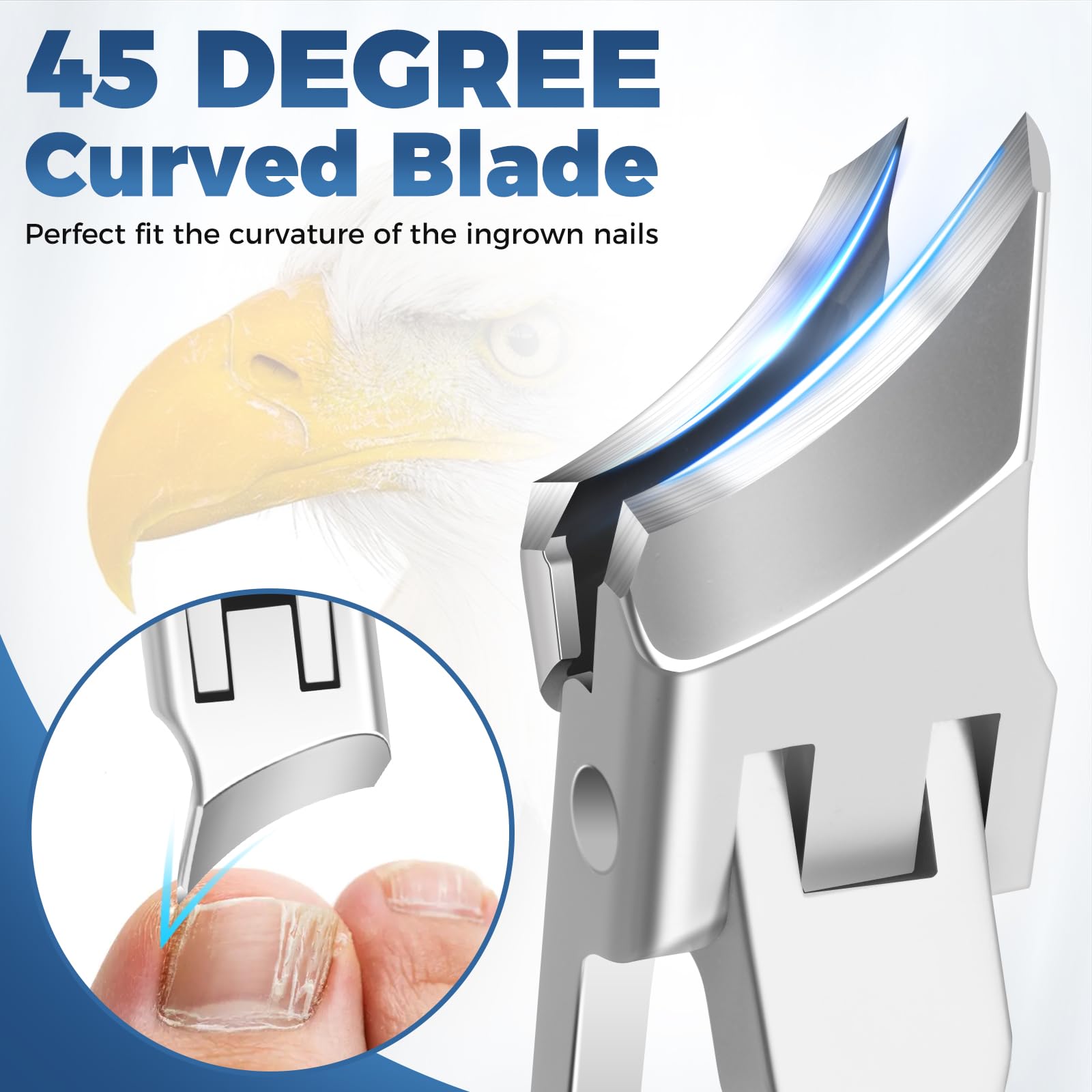 GJNL cisailles à ongles angle incline 45deg pour coupe précise et confortable