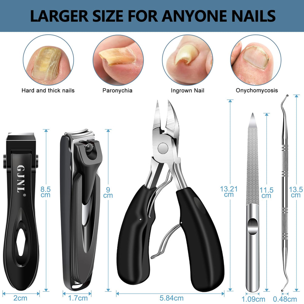 GJNL coupe-ongles 16 mm, grande ouverture pour ongles épais.