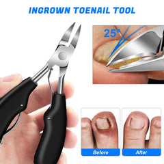 GJNL coupe-ongles-anglee-tete-bionique: coupe nette sans torsion pour seniors.