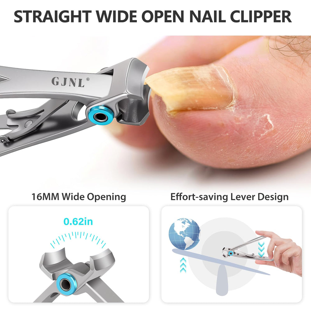 GJNL coupe-ongles pieds avec catcher: évite les projections lors de la coupe.