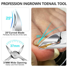 GJNL coupe-ongles pieds ouverture 16mm: accès facile aux ongles épais.