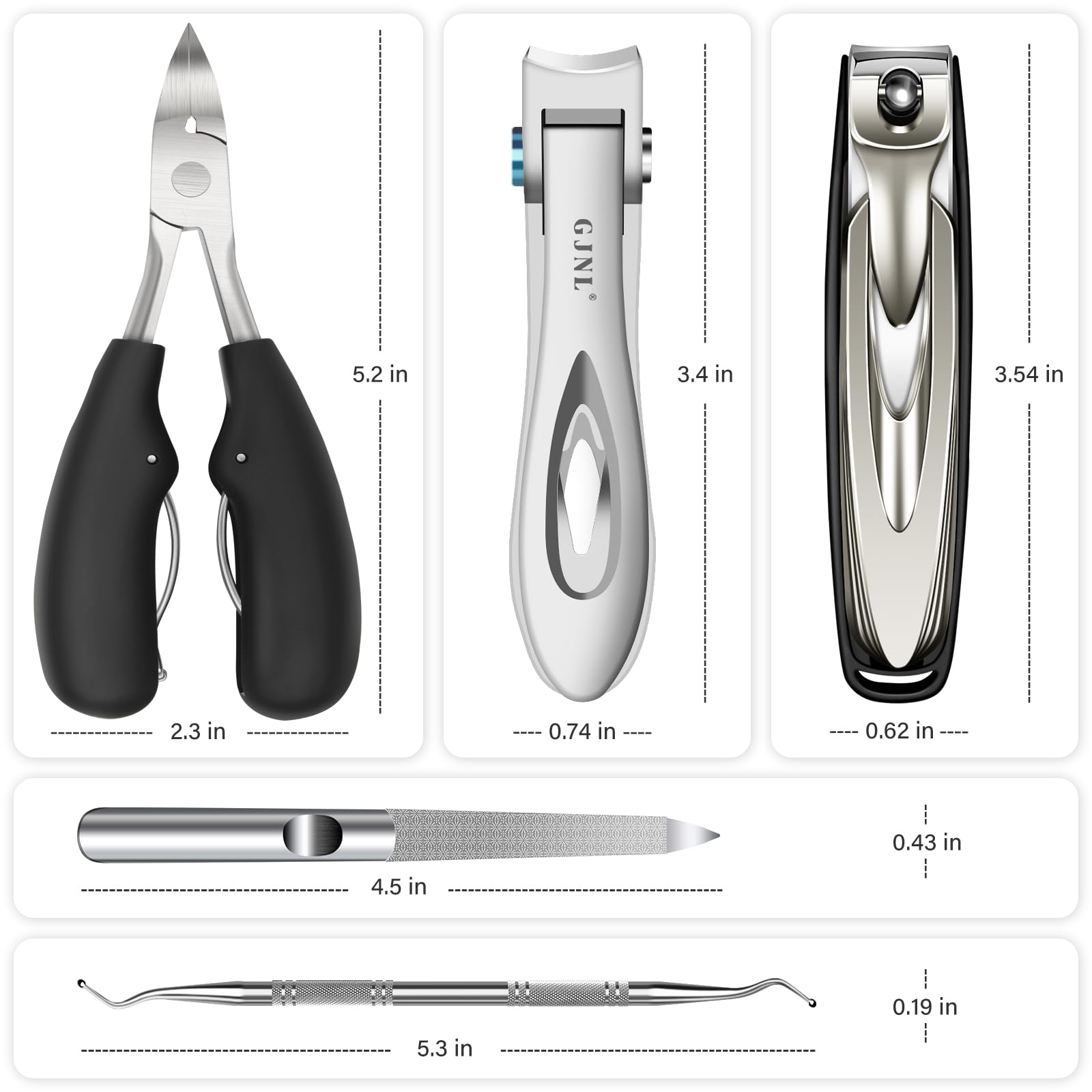 GJNL lames inox poli: lames durables et ultra affûtées.