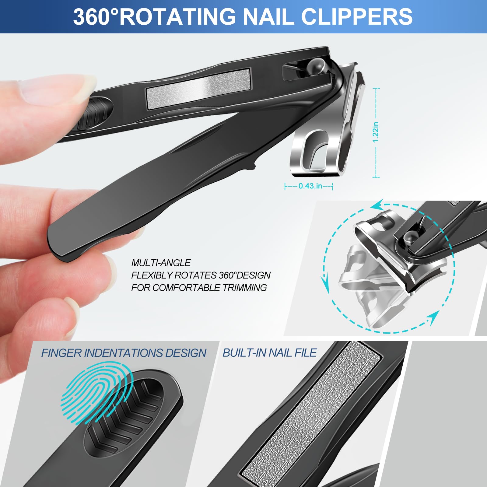 GJNL pince a ongles anti-eclaboussures pour un espace de travail propre.