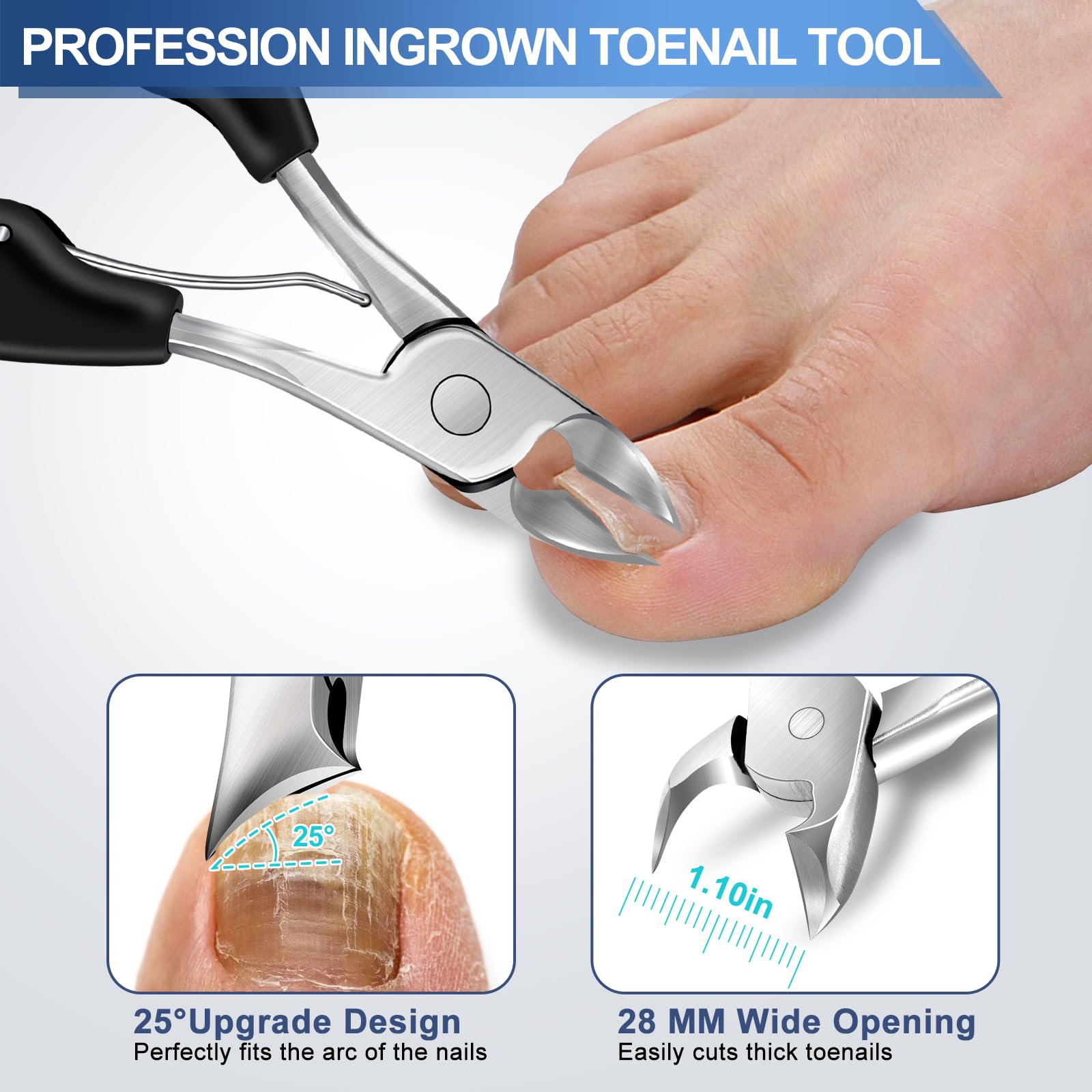 Pince a ongles GJNL avec grande ouverture 12 mm pour ongles epais.