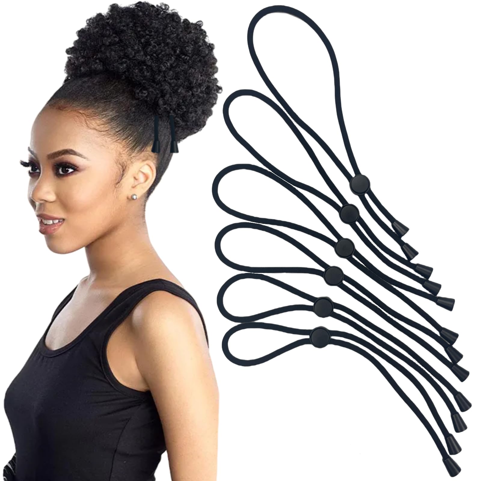 Lacets DIY longueur personnalisée pour cheveux bouclés, sans dommage.