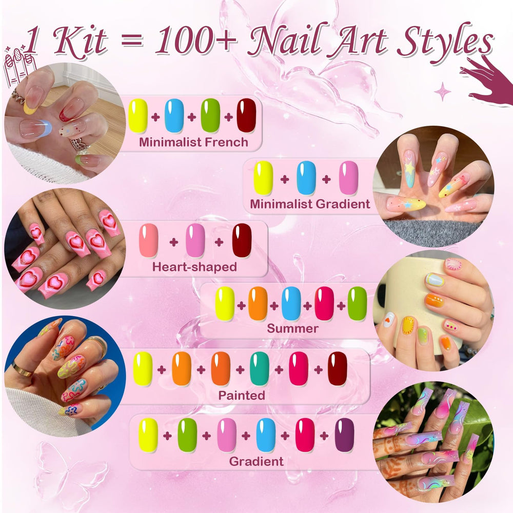 GJYUQHUA nail art tweezers kit enables precise detailing.