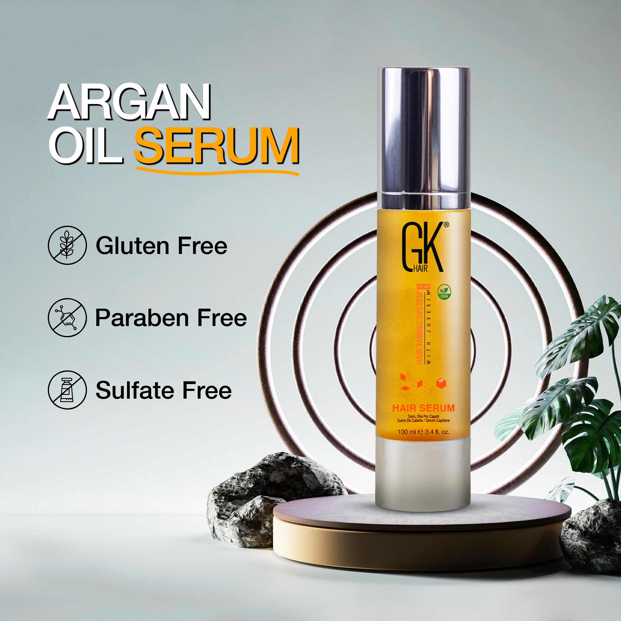 GK HAIR Nourrissant argan formule – nourrissant en profondeur pour longueurs et pointes.