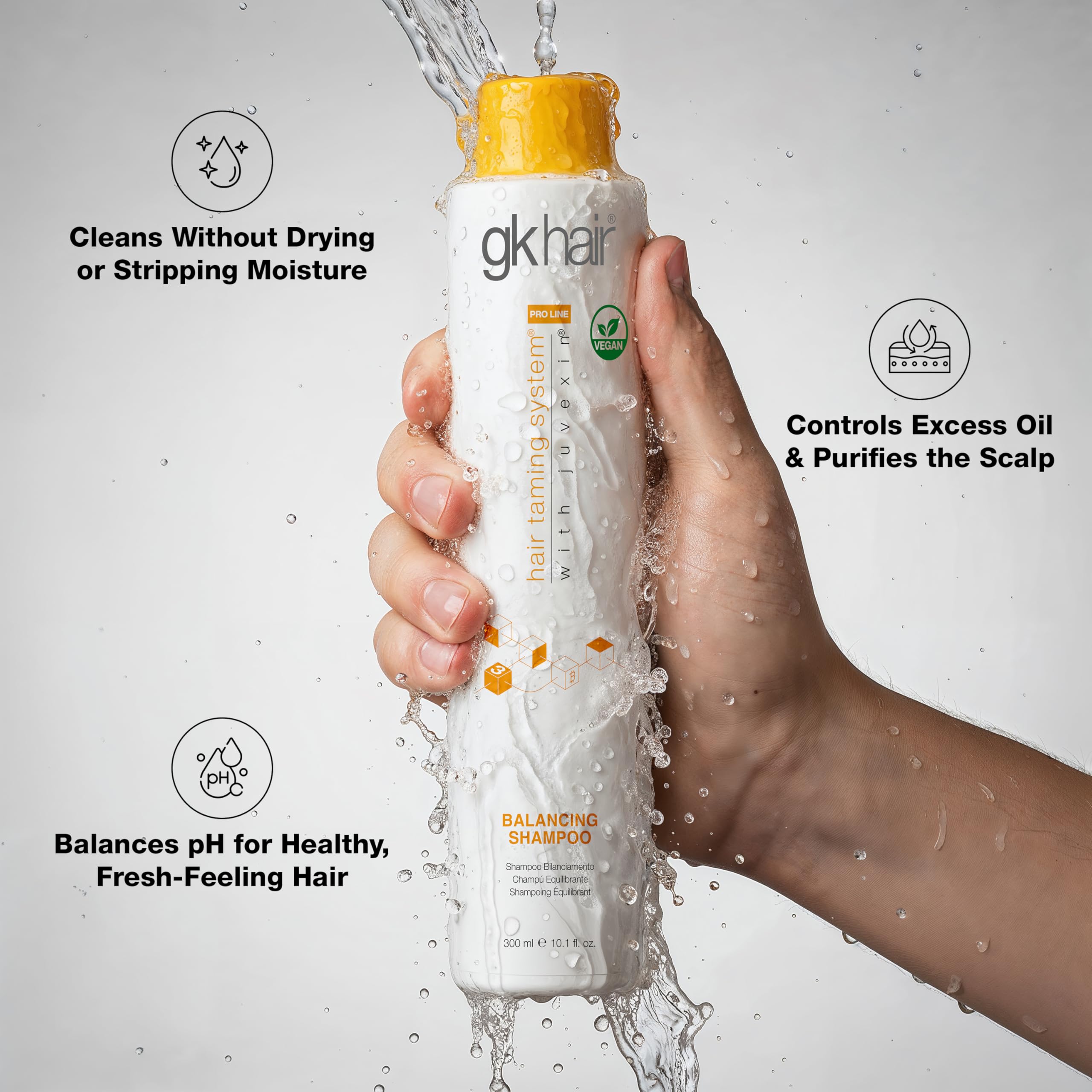 GK Hair Shampoing équilibre – cheveux sensibles lavés en douceur