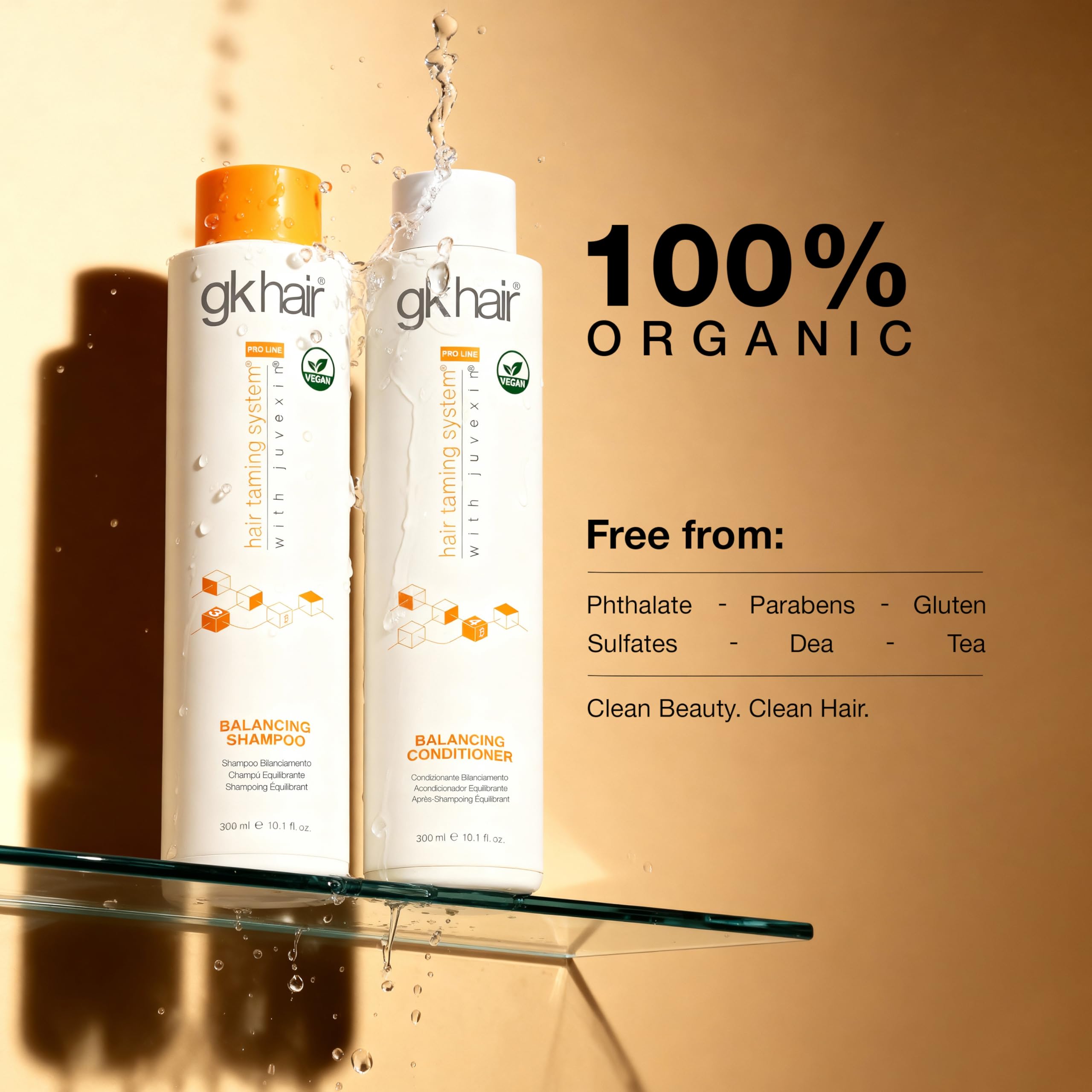 GK Hair Shampoing équilibre – cheveux propres et frais avec brillance retrouvée