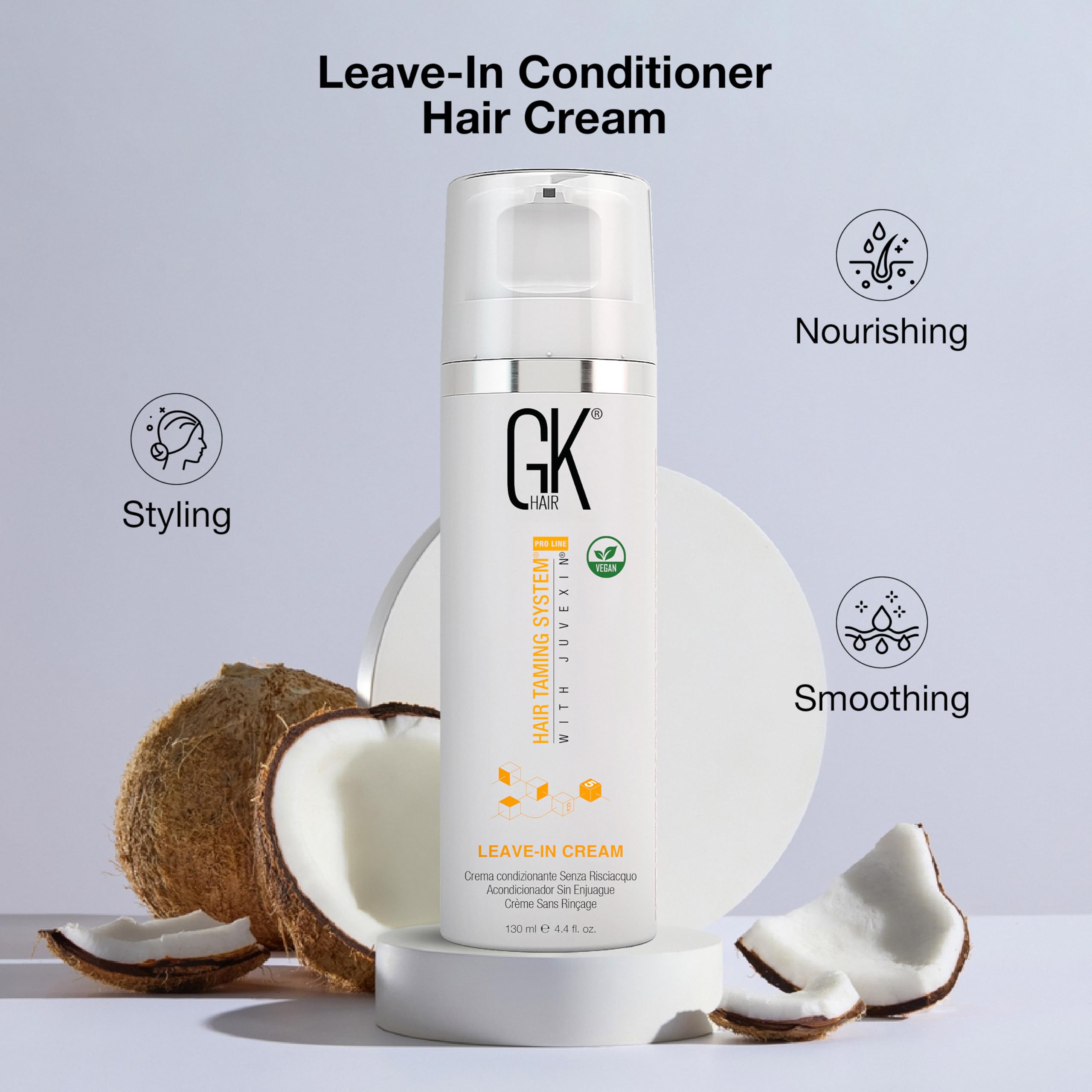 GK HAIR soin sans rinçage hydratation durable: cheveux hydratés