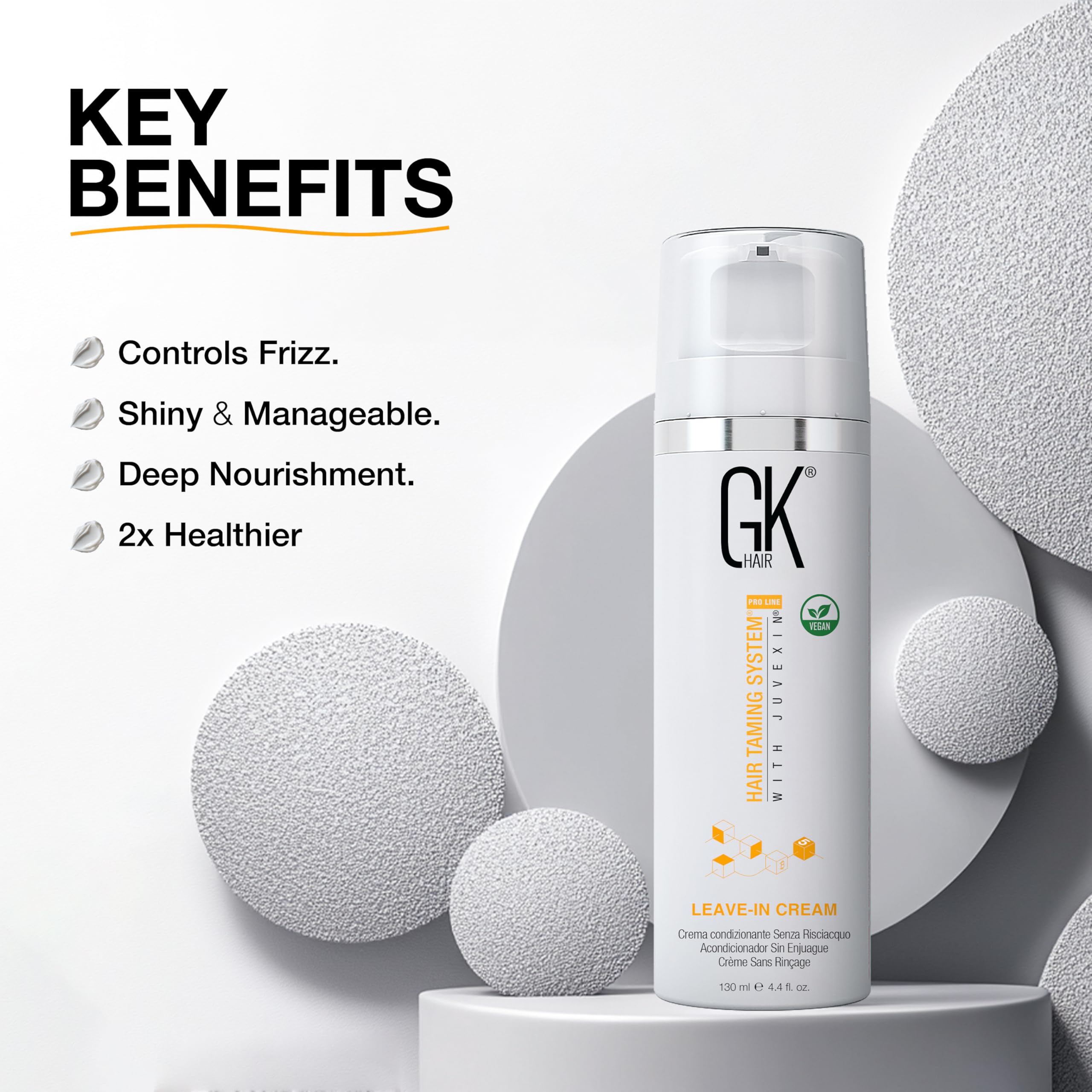 GK HAIR soin sans rinçage protection chaleur: avant coiffage