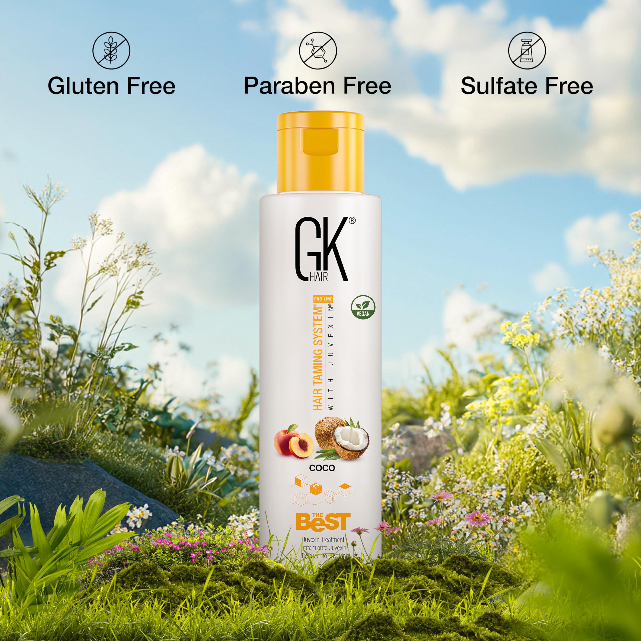 Résultats GK Hair Coco – cheveux lisses et brillants