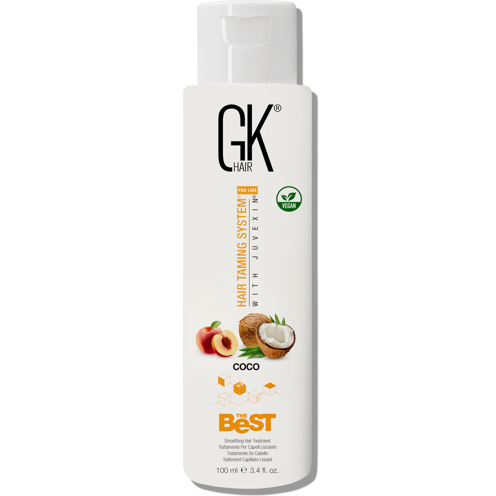 GK Hair Coco flacon traitement kératine pour cheveux lisses et soyeux