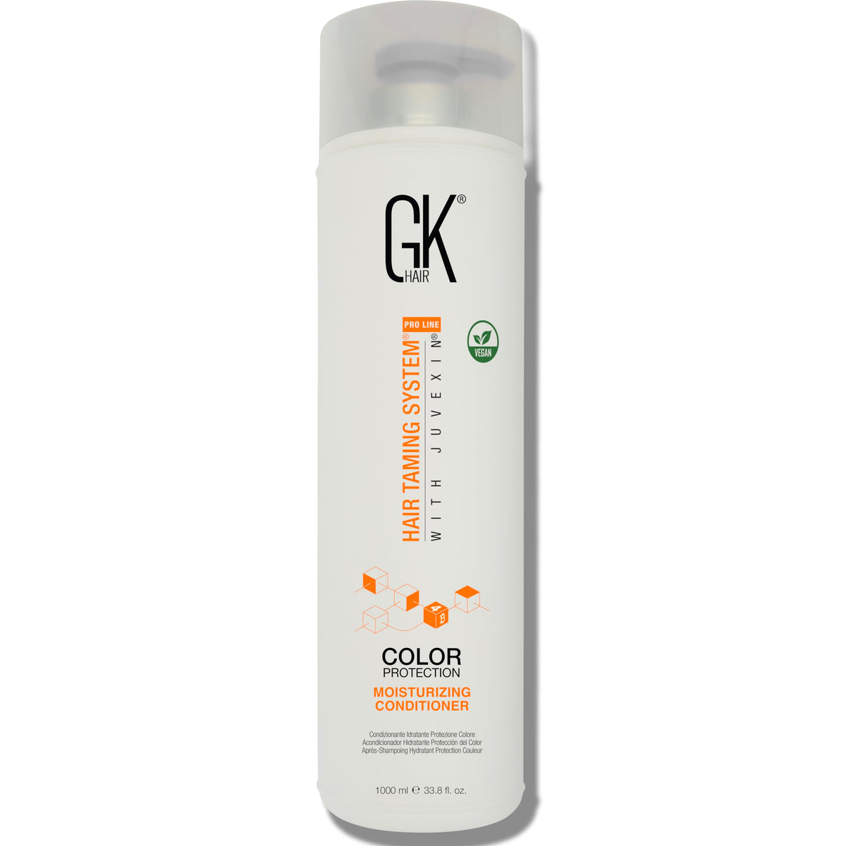 GK Hair Conditionneur: flacon hydratation intense pour cheveux doux et faciles à coiffer.