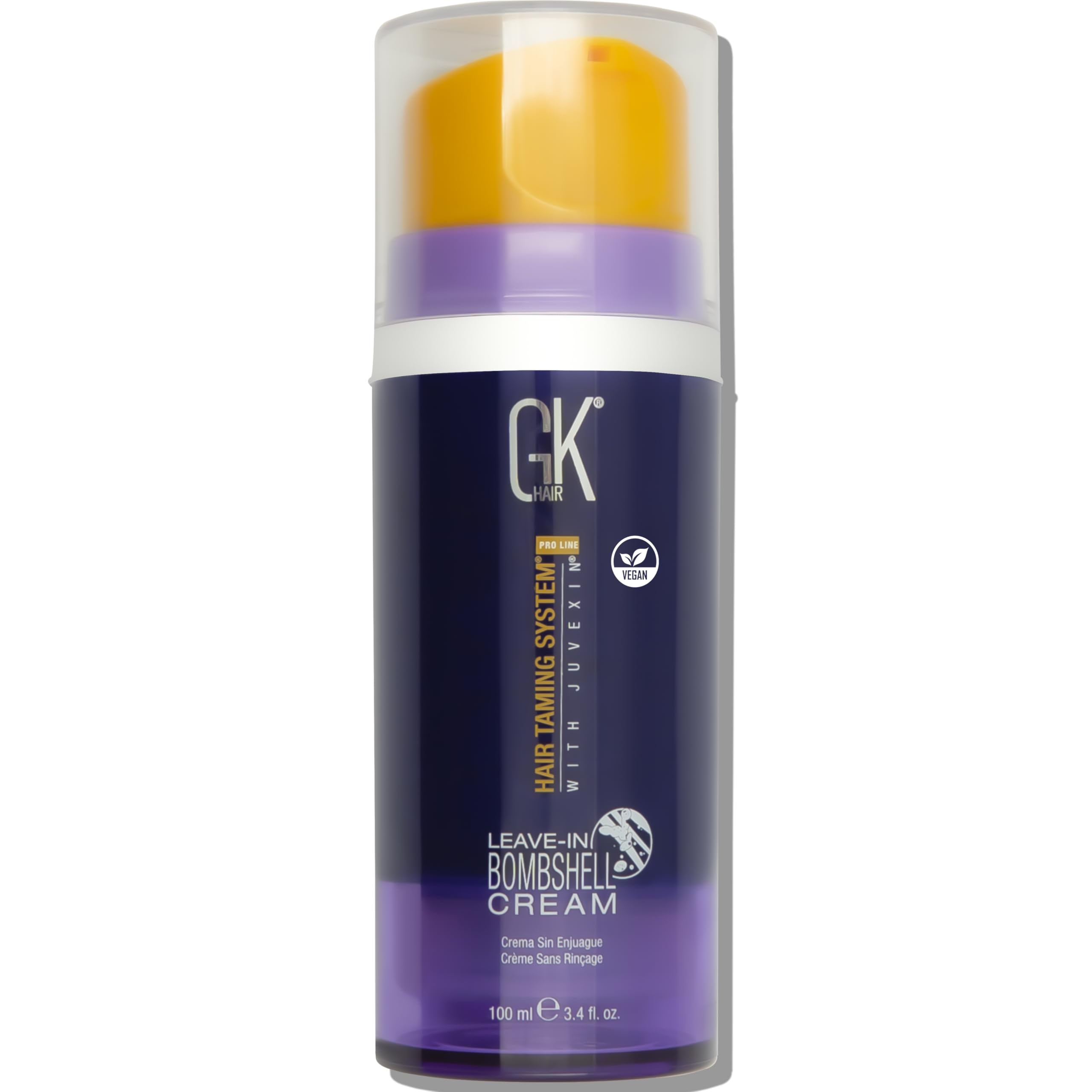 GK HAIR Bombshell Crème versement sur bouteille, pratique et hydratante.