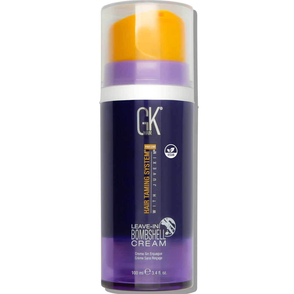 GK HAIR Bombshell Crème versement sur bouteille, pratique et hydratante.