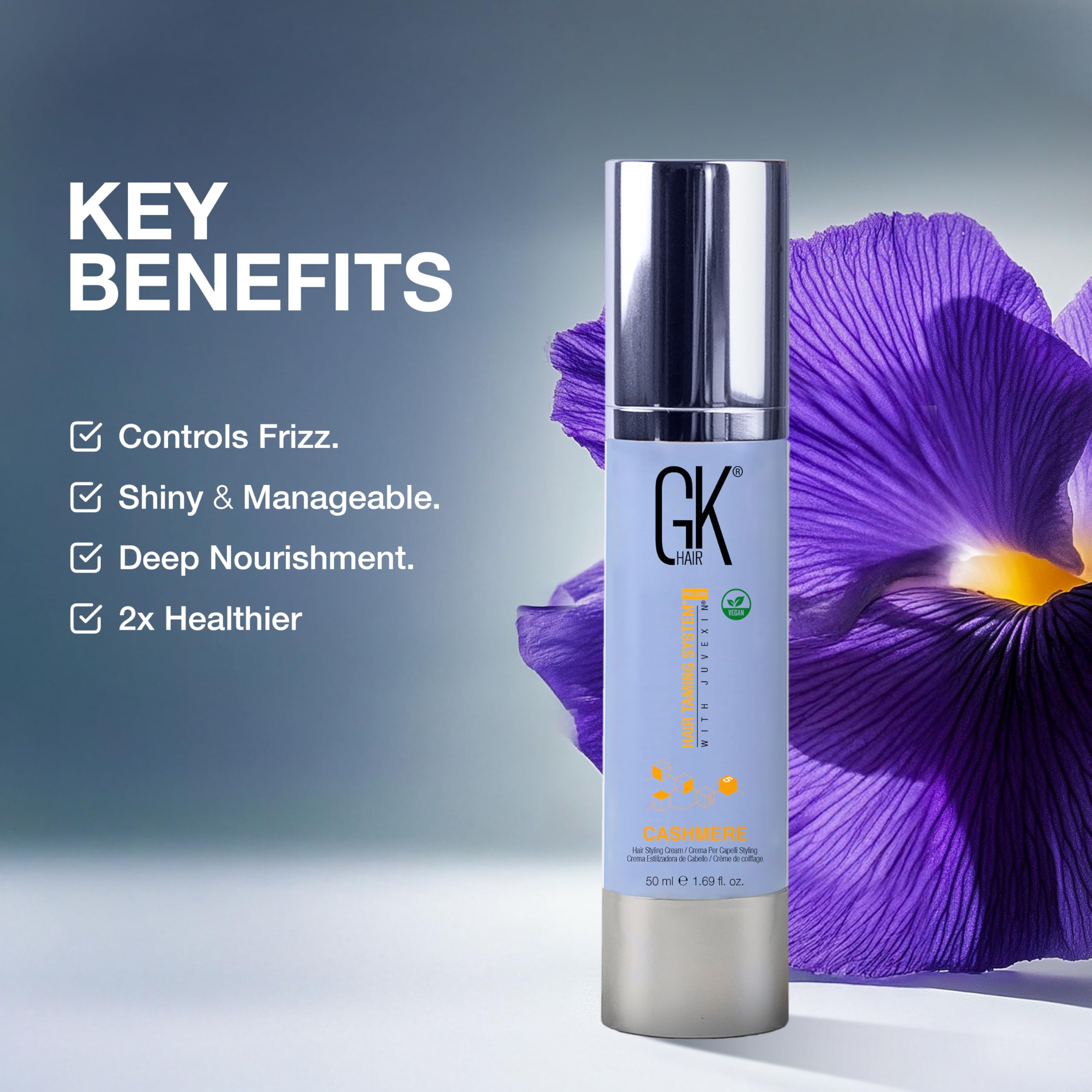GK HAIR Kératine et huile d argan : cheveux plus forts et souples, usage quotidien.