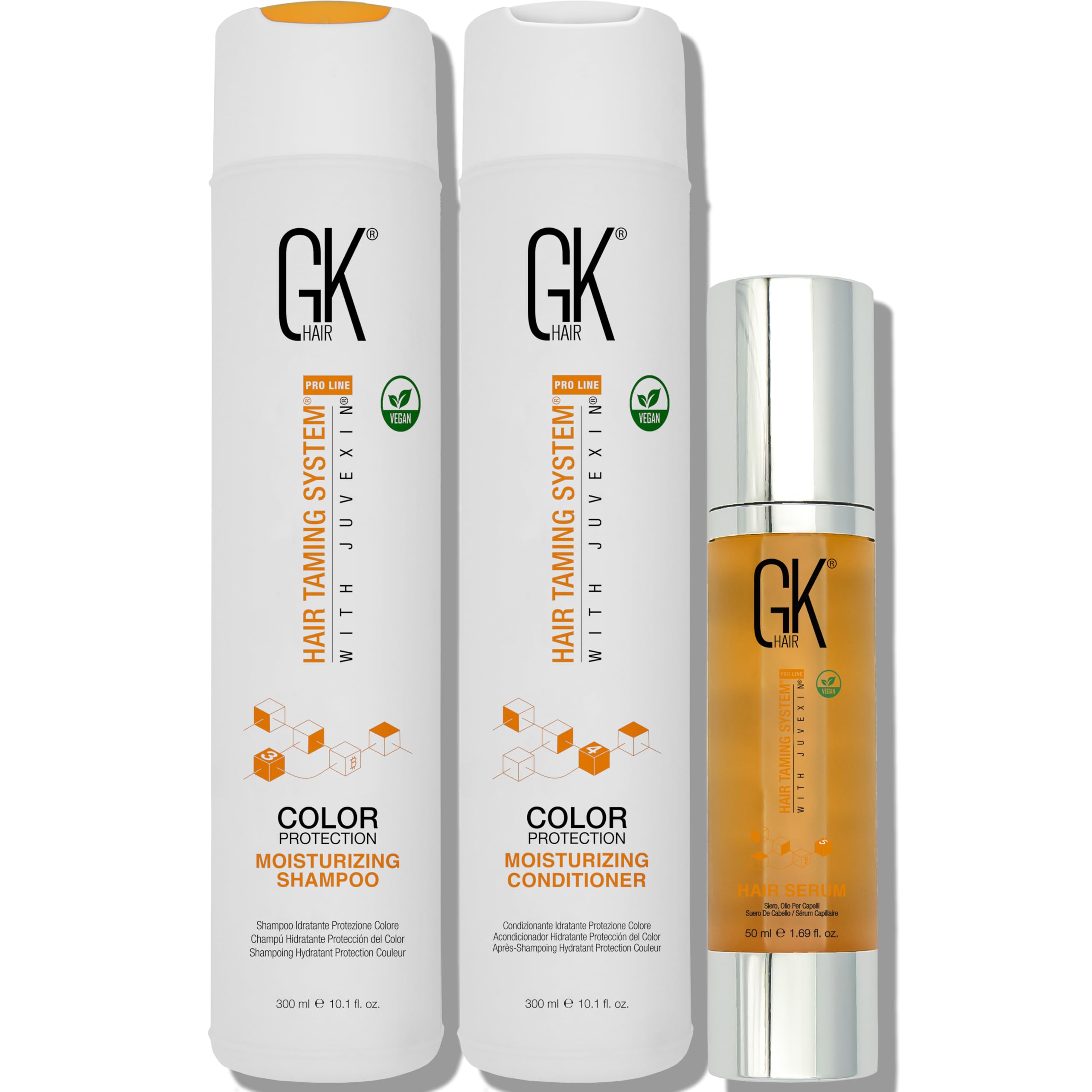 GK HAIR kit-shampooing-apres-shampooing hydratants pour cheveux soyeux et faciles à coiffer