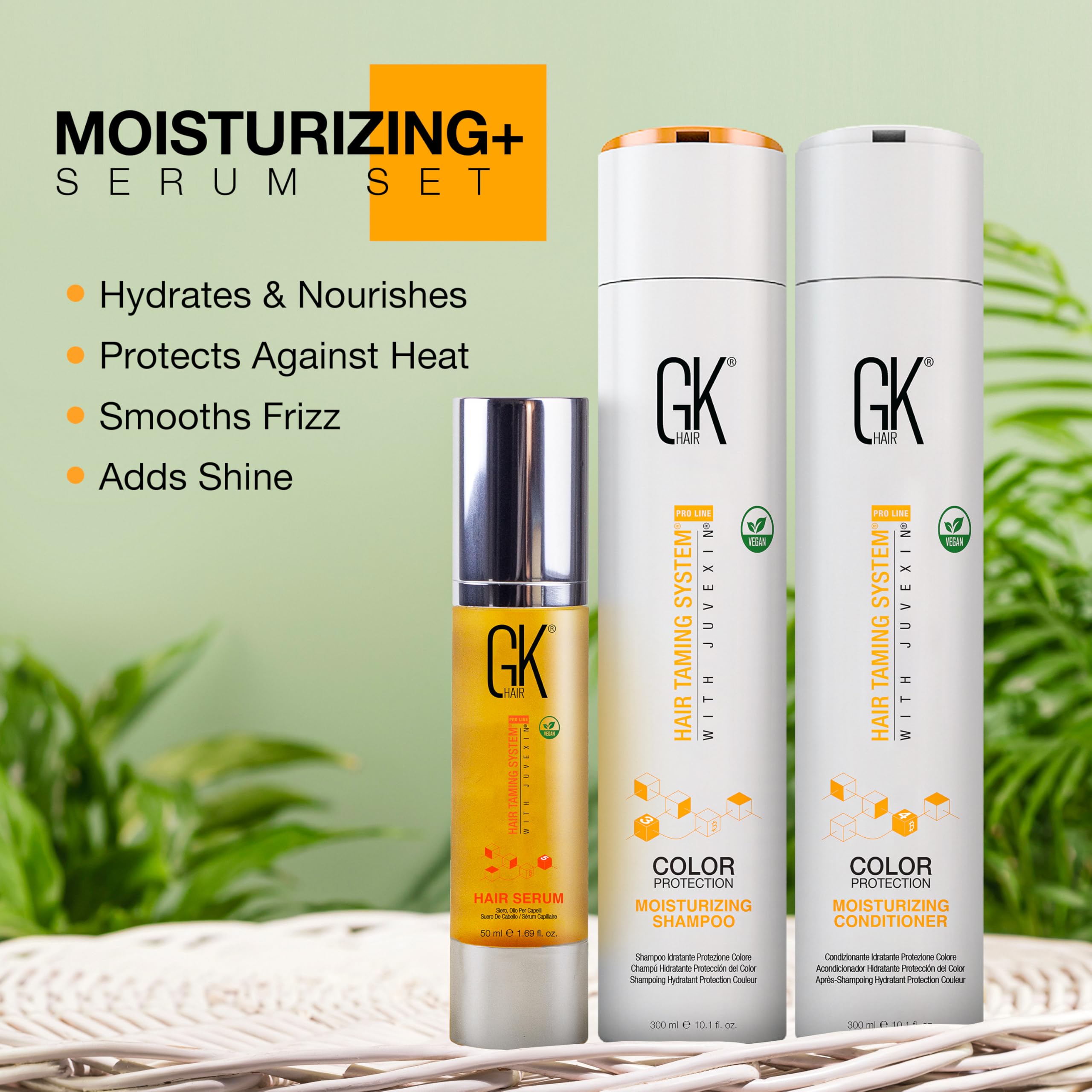 GK HAIR sérum-argan-cheveux-50ml, finition légère et protection thermique