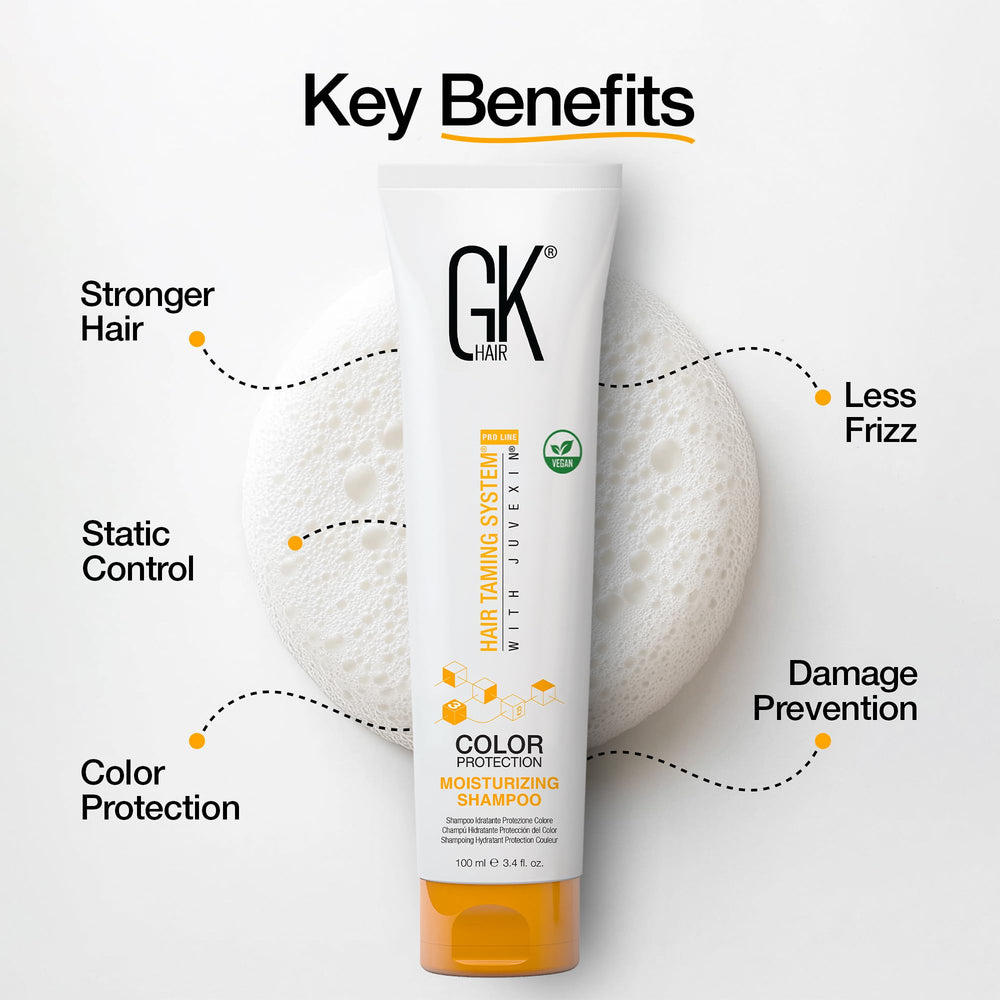GK HAIR Shampoing cheveux frisés, réduction des frisottis pour une meilleure gestion.